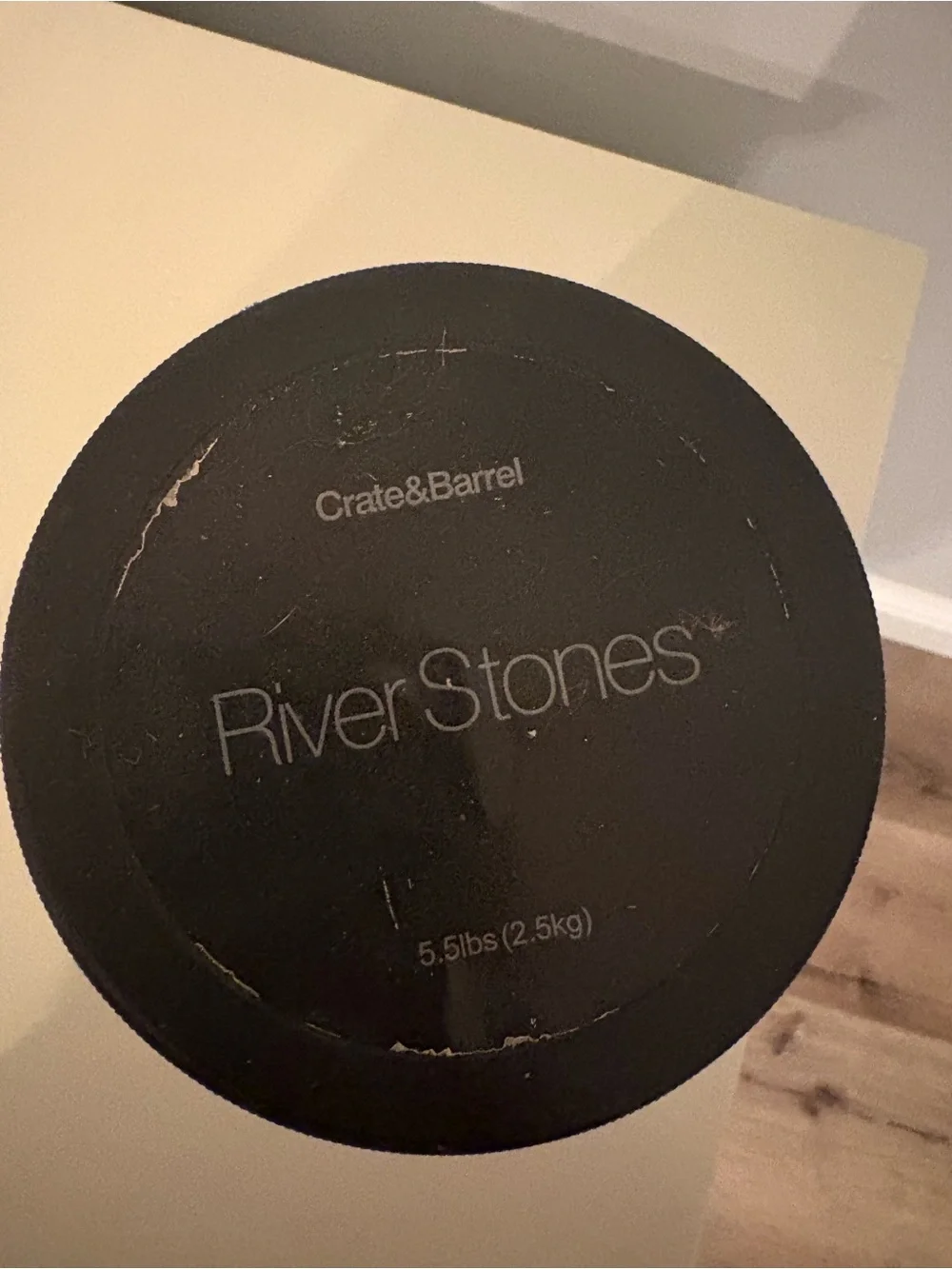 Crate&Barrel RiverStones Decorative Weight - Black